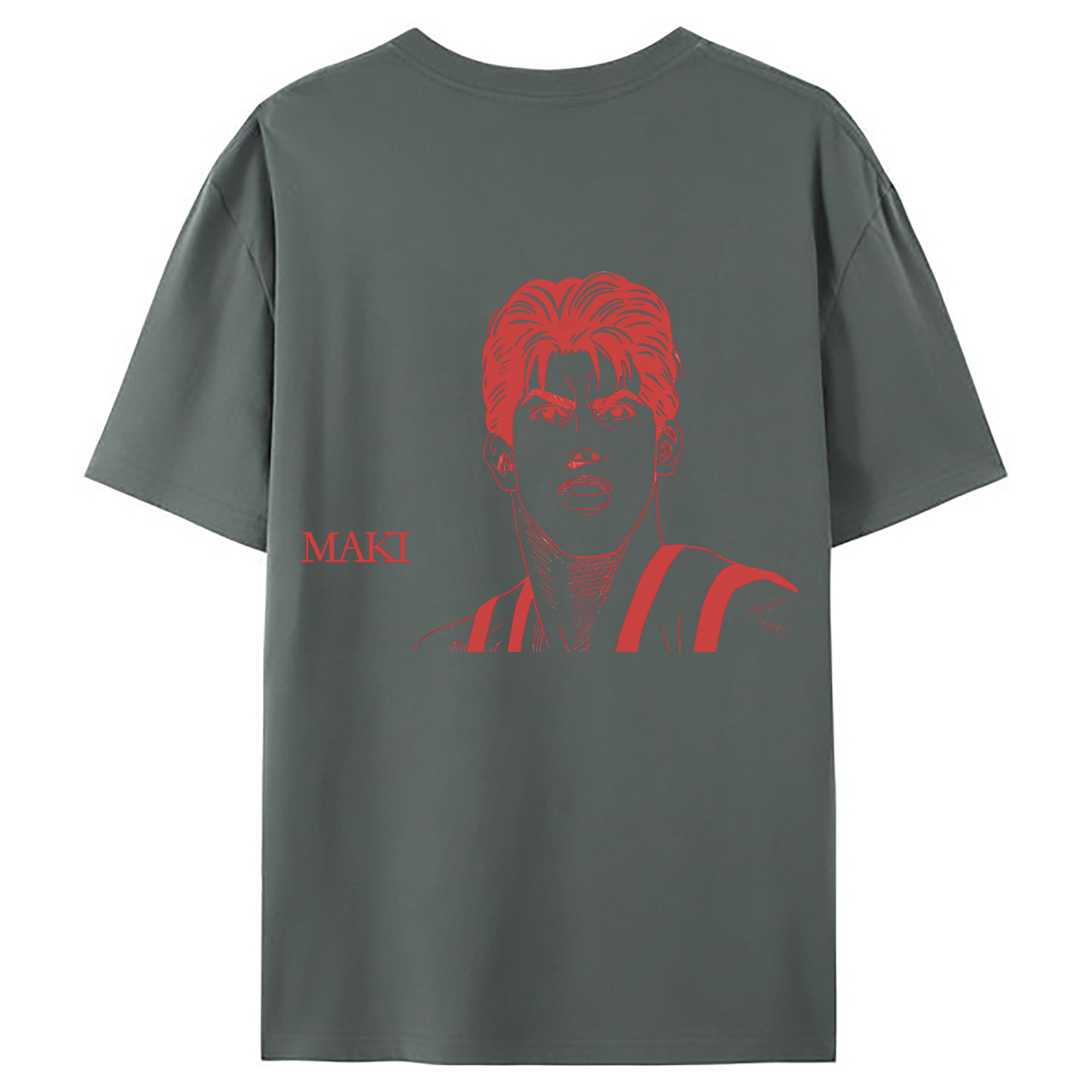 （画像用） SLAM DUNK／スラムダンク 綿100％ メンズ半袖Tシャツ（バックプリント） 通気性